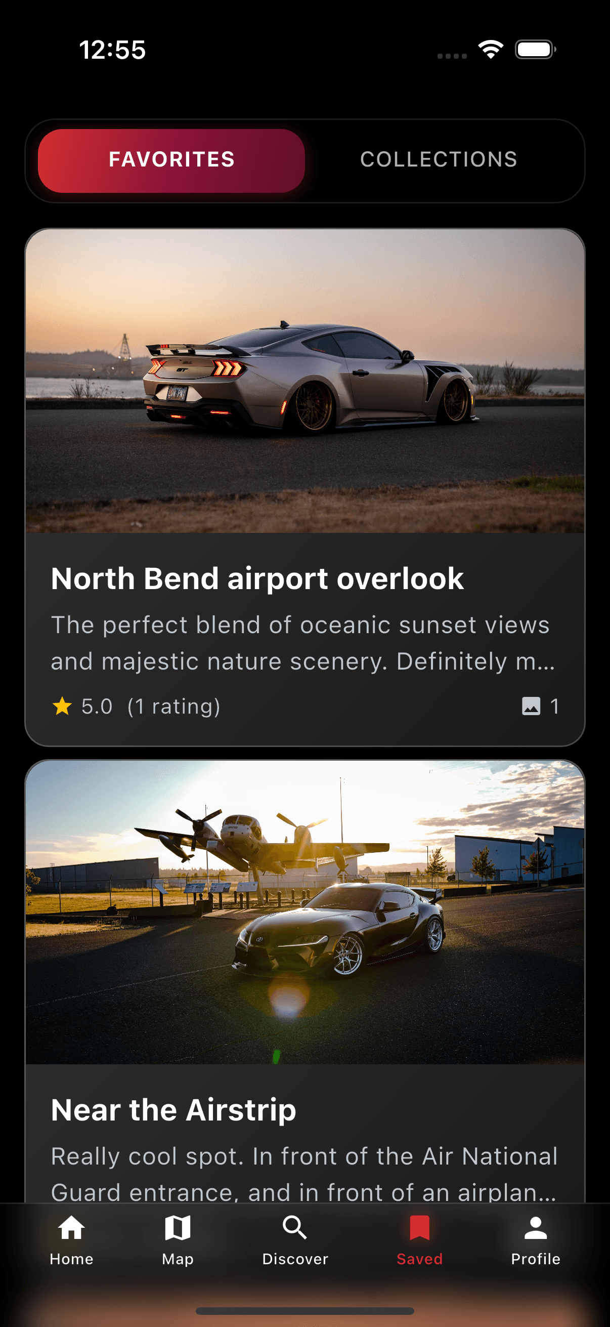 AutoLens Favorites View